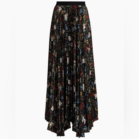 Alice + Olivia Dresses & Skirts - Alice + Olivia KATZ PLEATED MAXI SKIRT in Tapestry Trails Sm Black